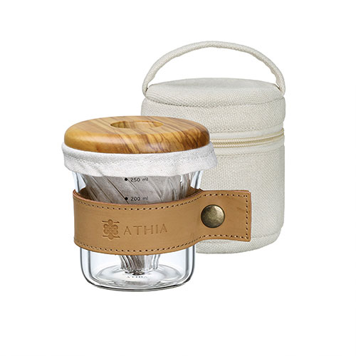 athia dripper set, athia glass pour over coffee dripper set