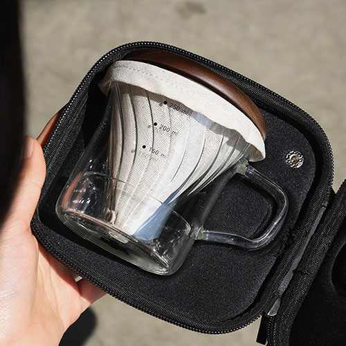athia,dripper set all in one travel bag