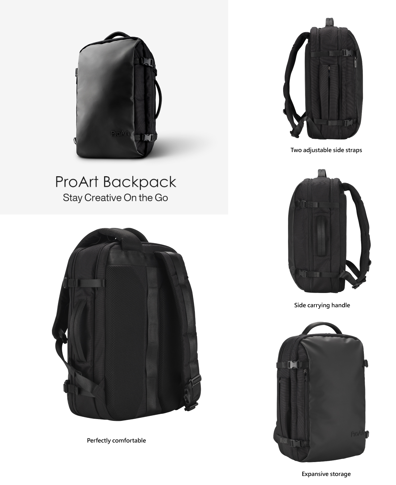  Asus ProArt backpack The large internal compartment 